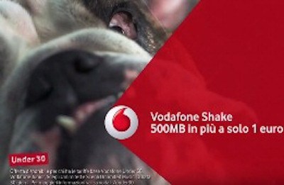 Vodafone Shake: 500 MB in più a 1 euro per gli under 30