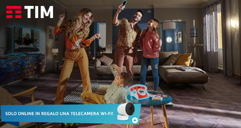 Offerte TIM Connect: camera WiFi in regalo fino al 14 maggio