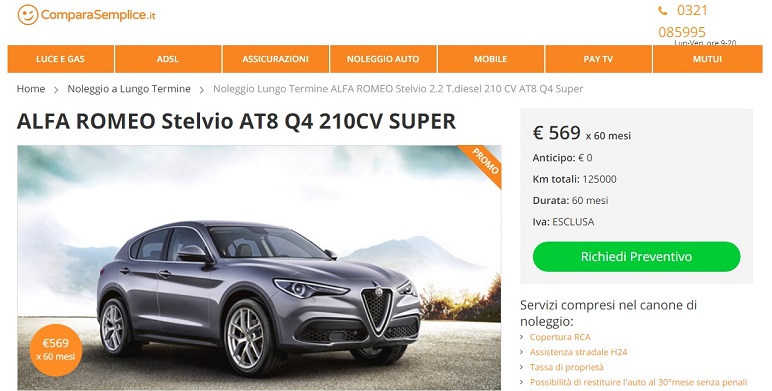 Luglio 2018 – Le migliori offerte a noleggio lungo termine