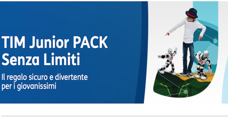 Tariffa TIM Junior Senza Limiti: chiamate, sms e chat da 5€