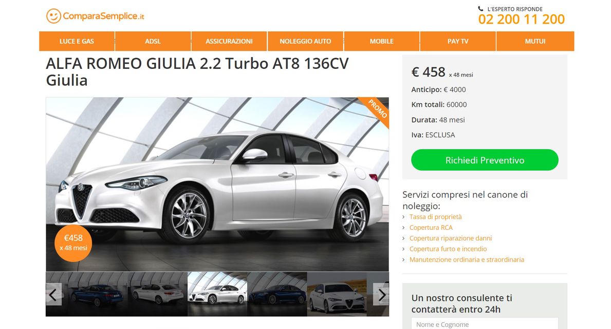 Migliori offerte di noleggio a lungo termine di agosto 2020