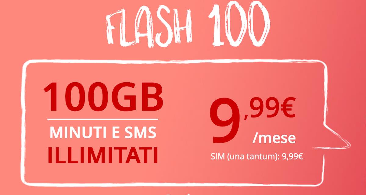 Nuova offerta Iliad con chiamate, sms e 100 GB a 9,99 euro al mese