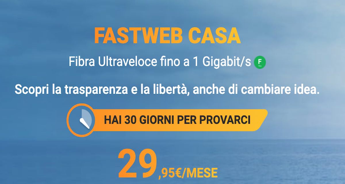 Fastweb Casa: primo mese e cloud illimitato gratis con la nuova promo