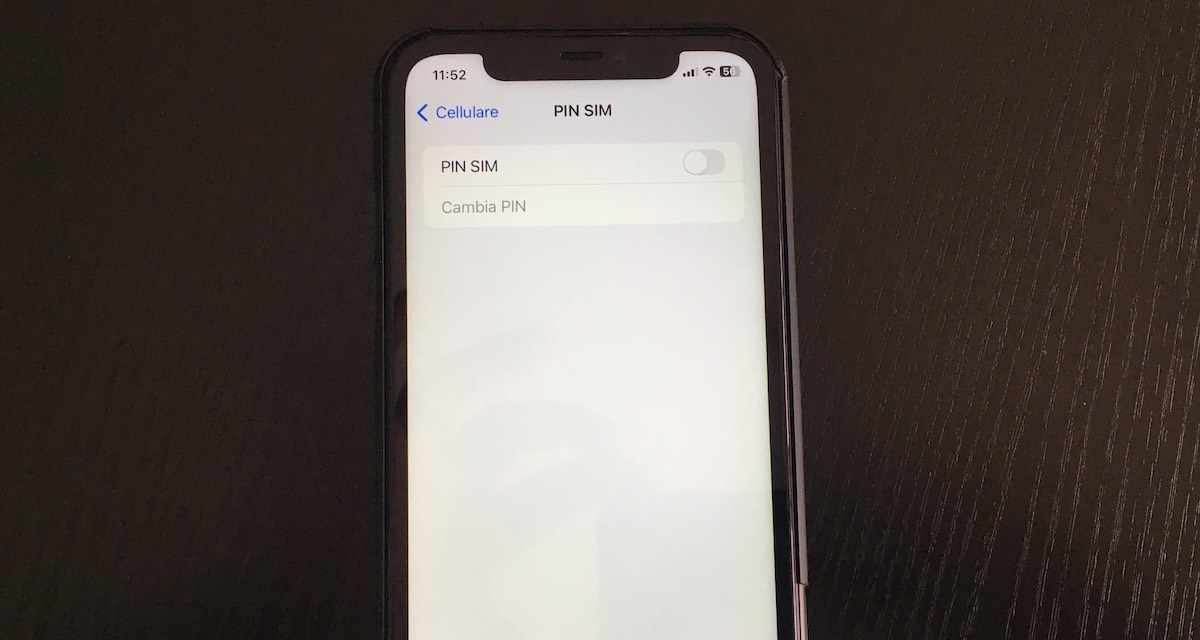 Come eliminare il pin della sim